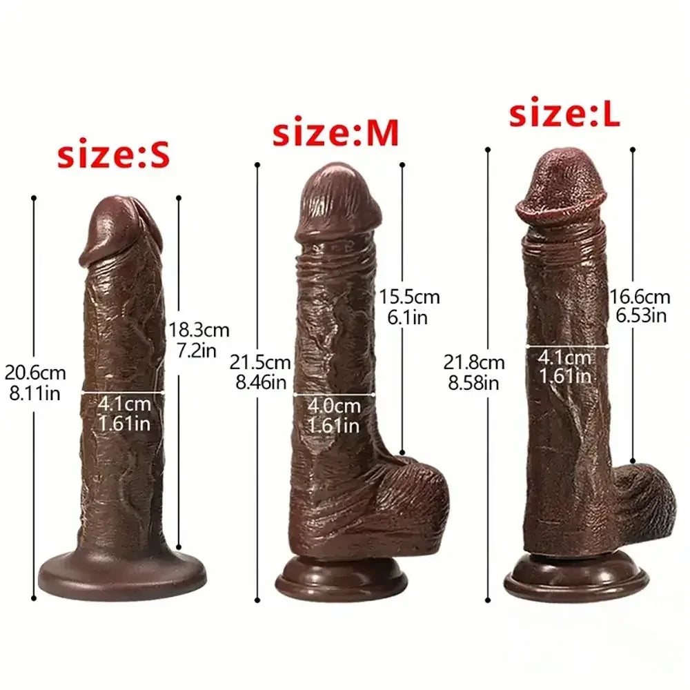 Multiple Inches Silicone Soft Female Dildo Sex Toy For Vaginal Stimulation