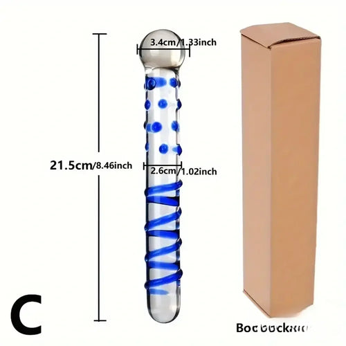 Multiple Options Glass Crystal Dildo For Women Men Couple G-spot Vagina