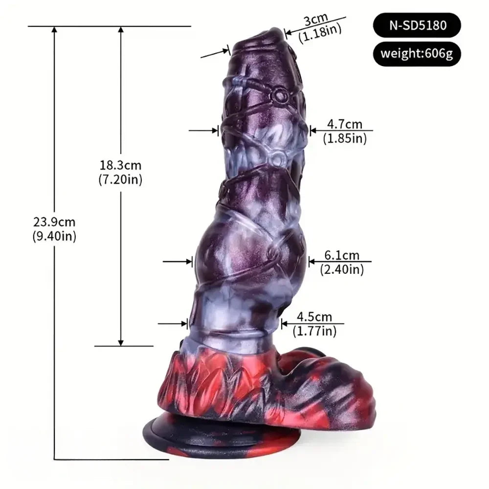 Multiple Silicone Monster Horse Big Animal Knot Dog Octopus Thick Dildo