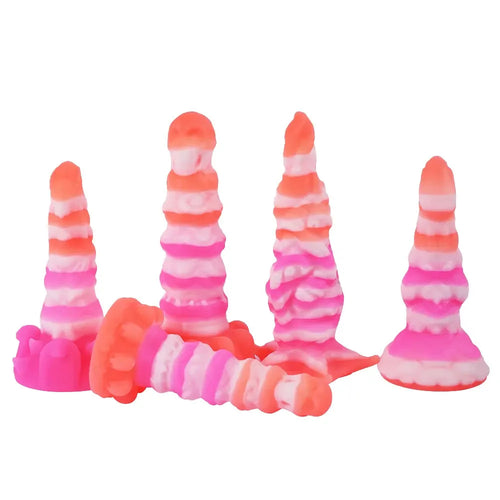 Silicone Realistic Fantasy Colorful Monster Soft Cock Dildo For Men Women