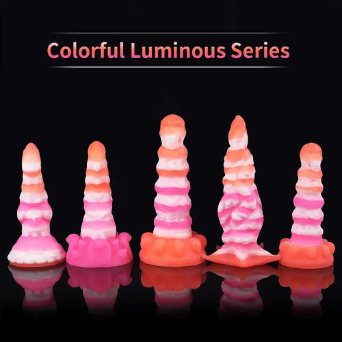 Silicone Realistic Fantasy Colorful Monster Soft Cock Dildo For Men Women
