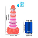 Silicone Realistic Fantasy Colorful Monster Soft Cock Dildo For Men Women