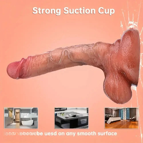Six Lengths Liquid Silicone Realistic Dildo For Hands-Free G Spot Play