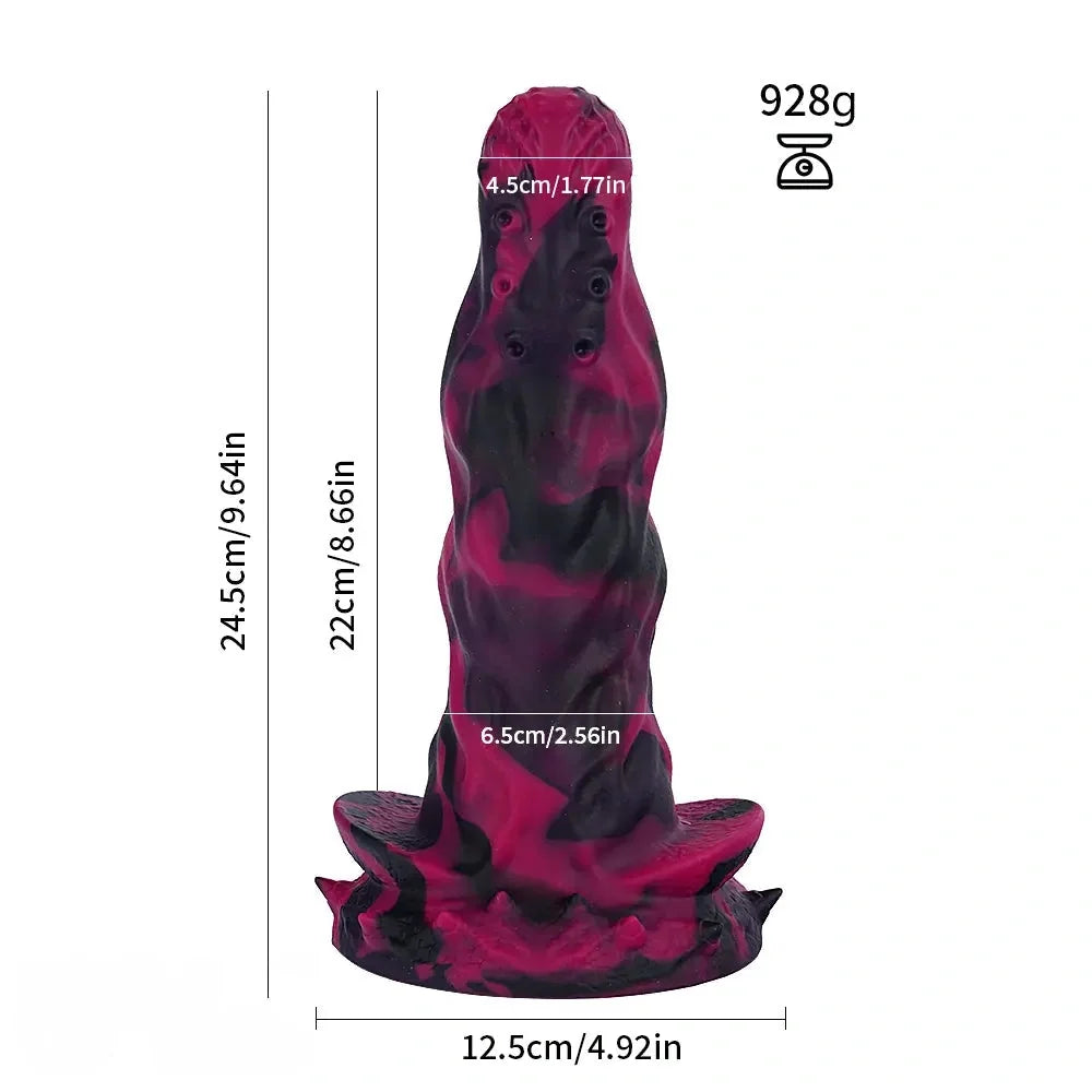 Tentacle Knot Monster Cock Creature Silicone Soft Dildo For Women Clit