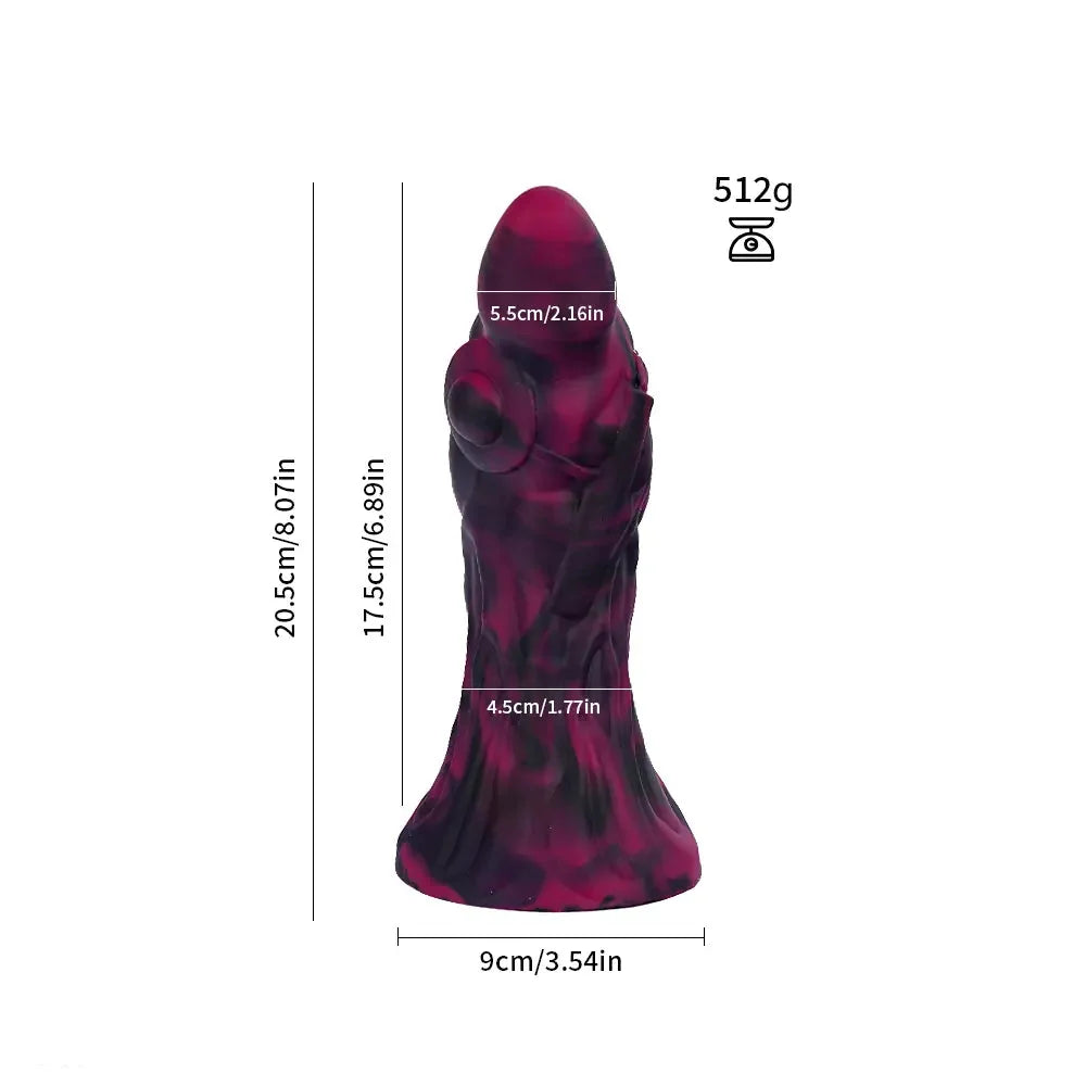 Tentacle Knot Monster Cock Creature Silicone Soft Dildo For Women Clit